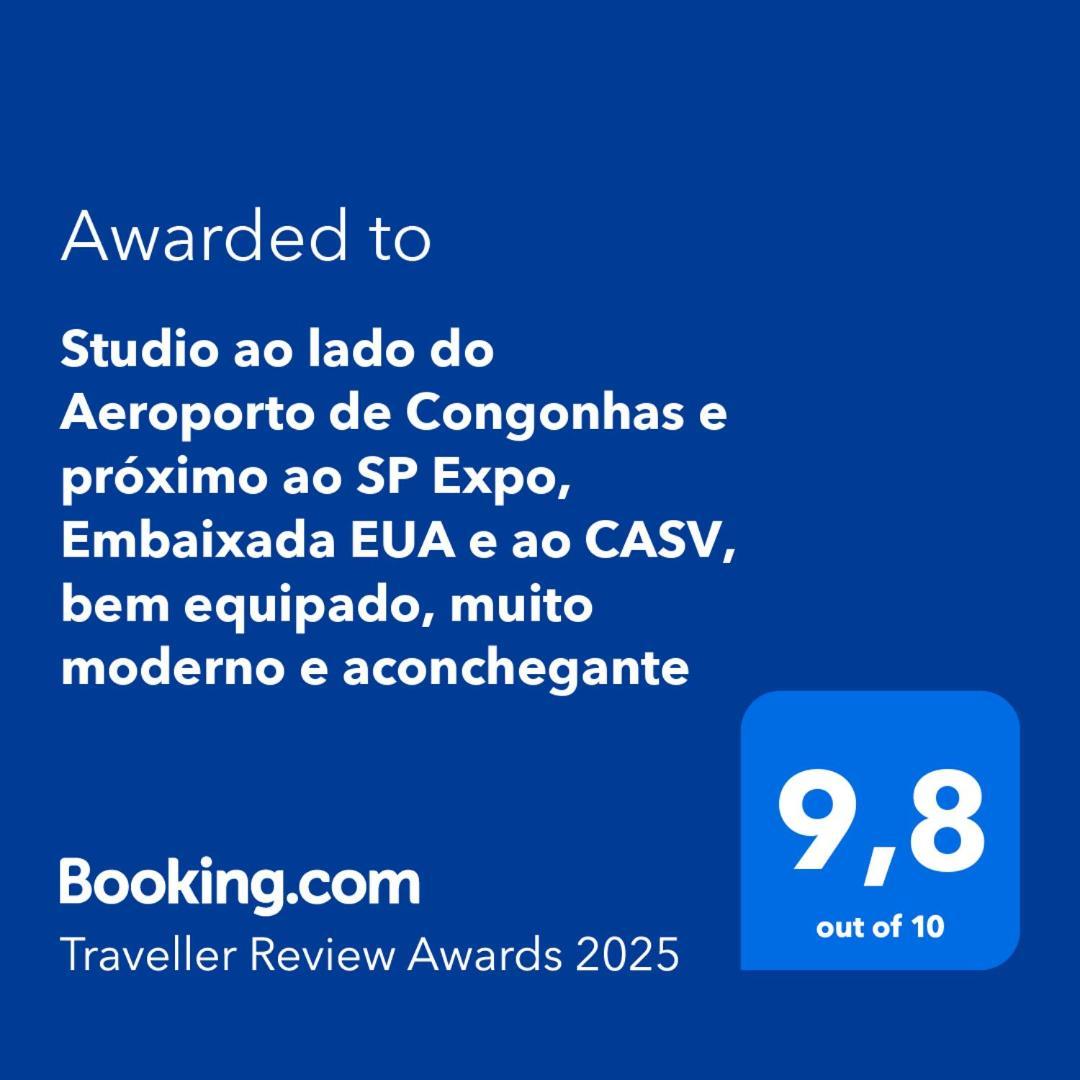Studio Moderno Com Piscina E Academia Completa Na Cobertura Excelente Espaco De Coworking Proximo Ao Aeroporto De Congonhas E Sp Expo Сан-Пауло Экстерьер фото